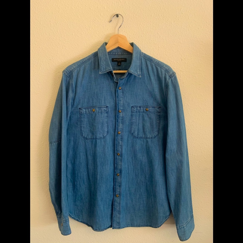 Men’s,Banana Republic,Jeans Shirt,Size(S).